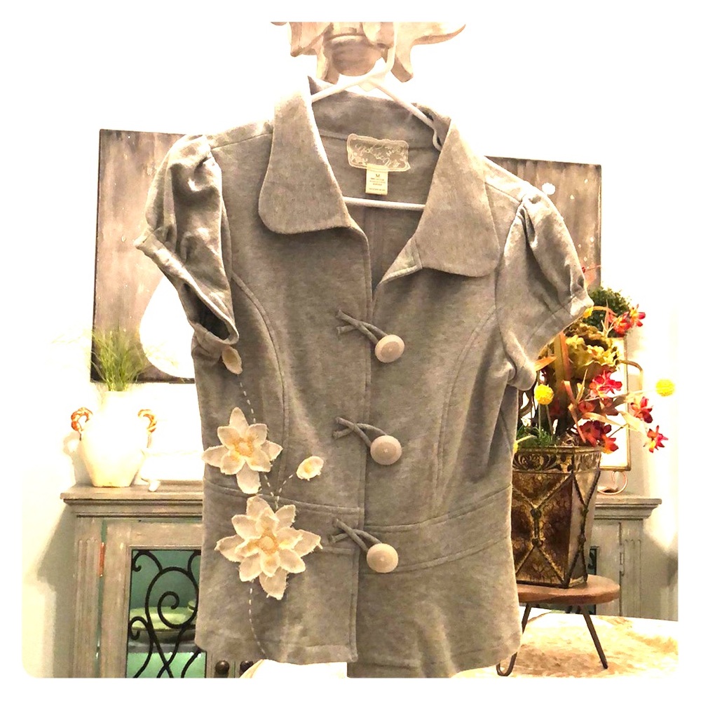 Nick & Mo short sleeve button top